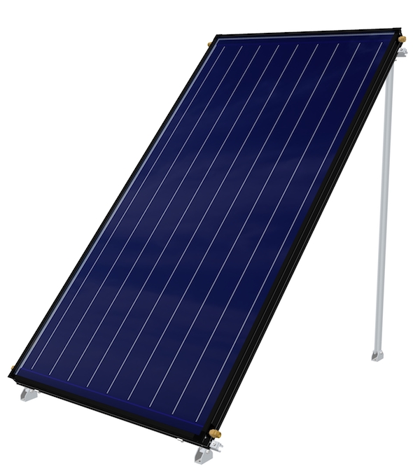 Black chromium solar flat plate, 