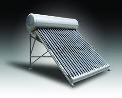 Color-coated evacuted tube solar water heater, 