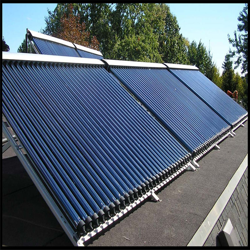 Copper heat pipe solar collector, 