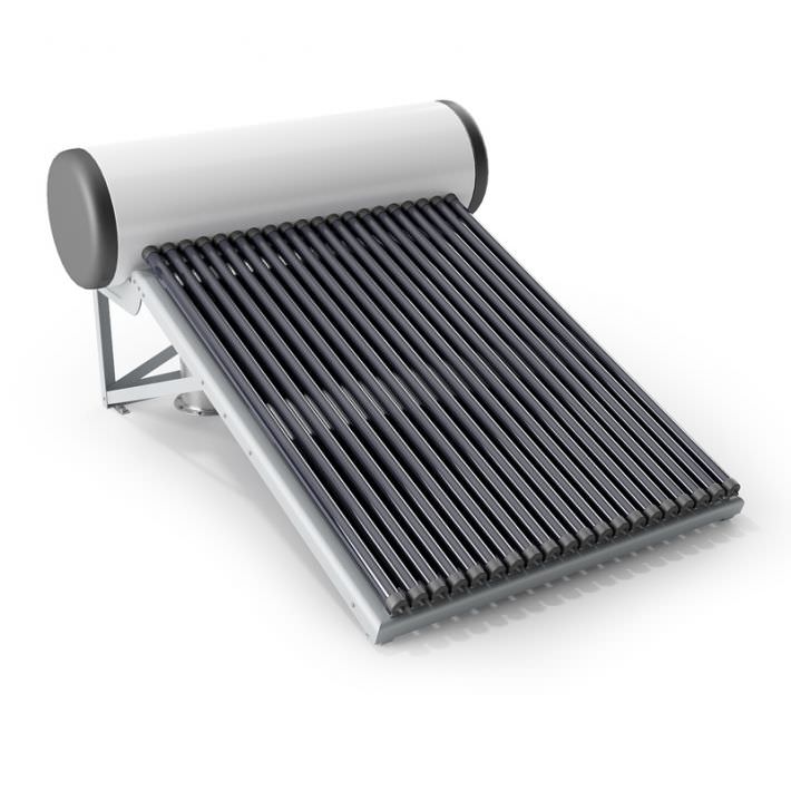 Direct flow evacuated tube solar collector, 