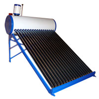 Electrical heating element solar water heater, 