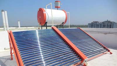 Electric battery solar water heater, 