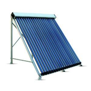 Evacuated tube solar collector with reflector, 