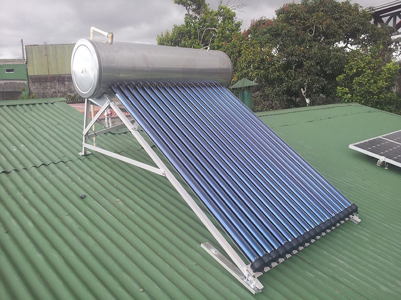 Small solar water heater, 