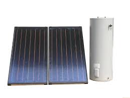 Flat plate solar collector for home, 