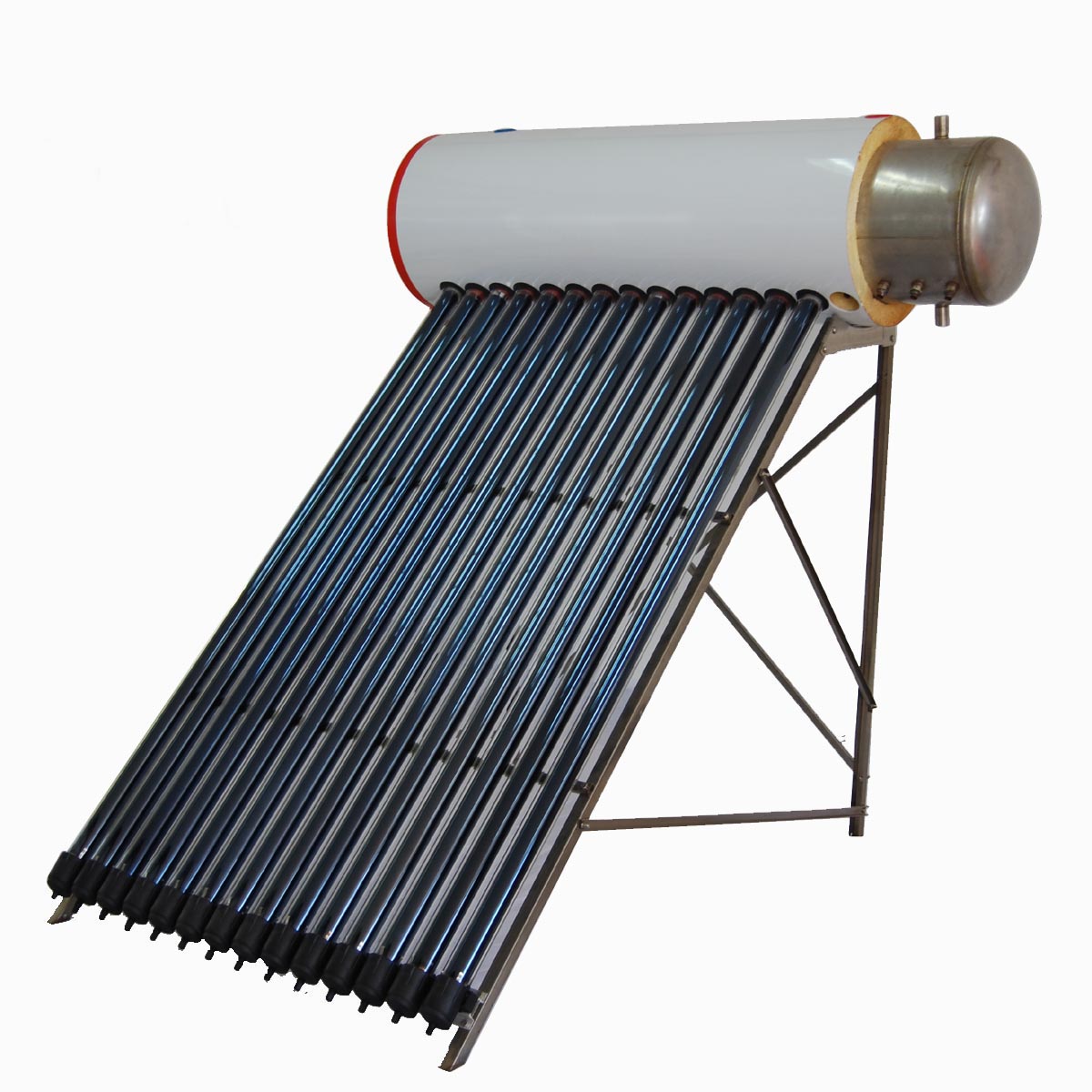 Flexible to install operate solar hot water heater, 