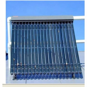 Heat pipe solar collectors with reflector, 