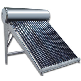 Heat pipe solar water heater, 