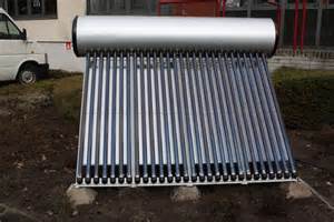 Heat pipe solar water heater, 