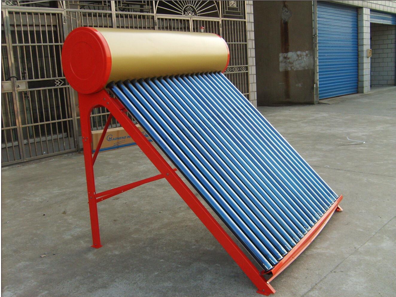 Solar panel water heater, 