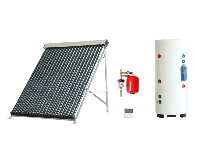 Homemade solar water heater, 