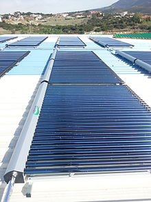 Hot air solar collector, 