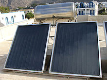 Large scale flat solar collector, 