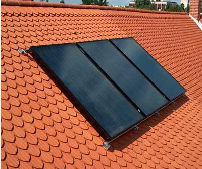 Large scale flat solar collector, 