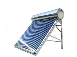 Non pressure bearing type with water tank and solar collector, 