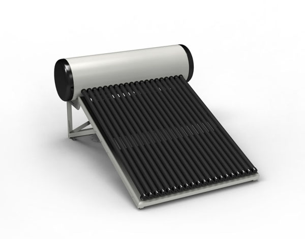 Non pressurized heat pipe solar water heater, 