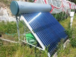 Portable solar water heater, 