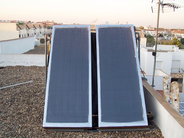 Solar collector plate, 