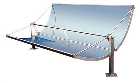 Transversal intubation solar collector, 