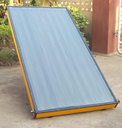 Vacuum tube pressurized air flat solar collector, 