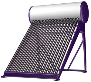 Vacuum tube solar water heater, 