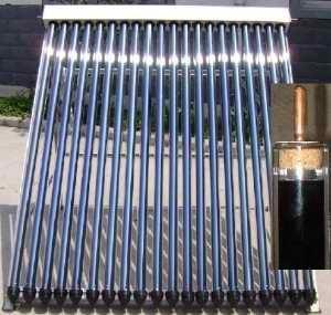 Balcony heat pipe pressurized solar collector