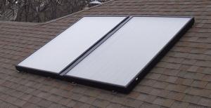 Blue coating solar flat plate