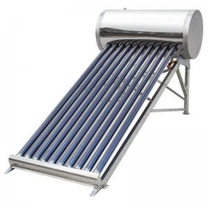Copper heat pipe solar collector with tube