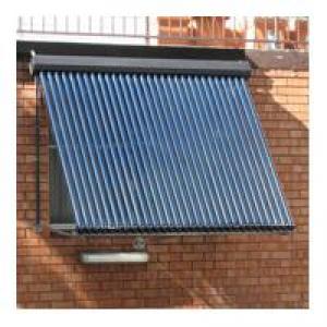 Heat pipe solar collector with solar
