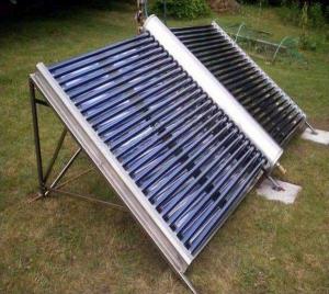 Solar collector with aluminum frame